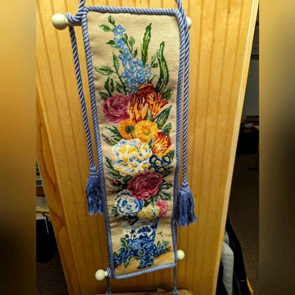 Handmade embroidery hanging tapestry
